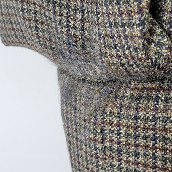 Oscar De La Renta Men's Sport Coat Blazer Two Button Brown Olive Wool 44S - Picture 13 of 16